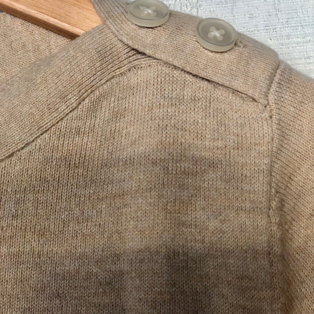 SOLD!   LOFT | Shoulder Button Tunic Sweater Oat - Picture 5 of 6